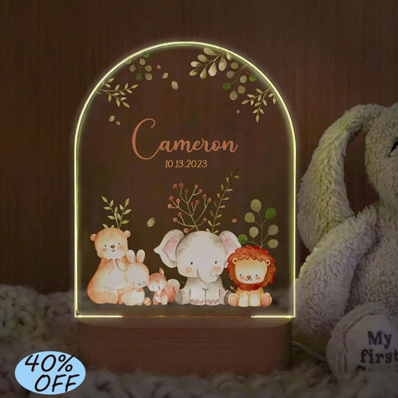 Custom Name Baby Night Light P - Baby Nursery Girl Room 评论和价格