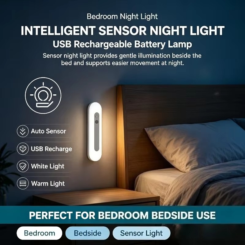 Intelligent Sensor Night Light - Baby Nursery Table Lamp 评论和价格