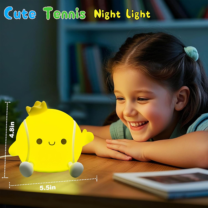Cute Tennis Night Light Silico - Baby Nursery Table Lamp 评论和价格