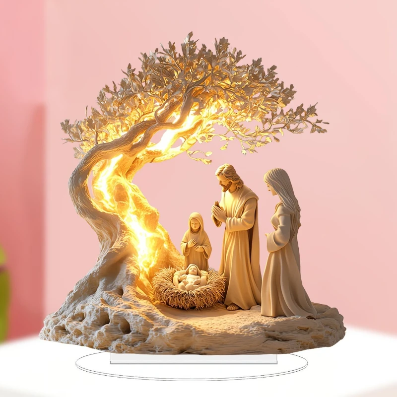 Acrylic Tree of Life Desk Deco - Baby Nursery Hanging Decor 评论和价格
