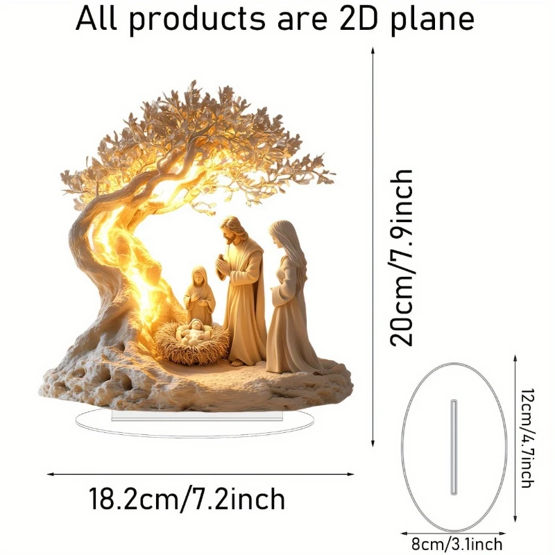 Acrylic Tree of Life Desk Deco - Baby Nursery Hanging Decor 评论和价格