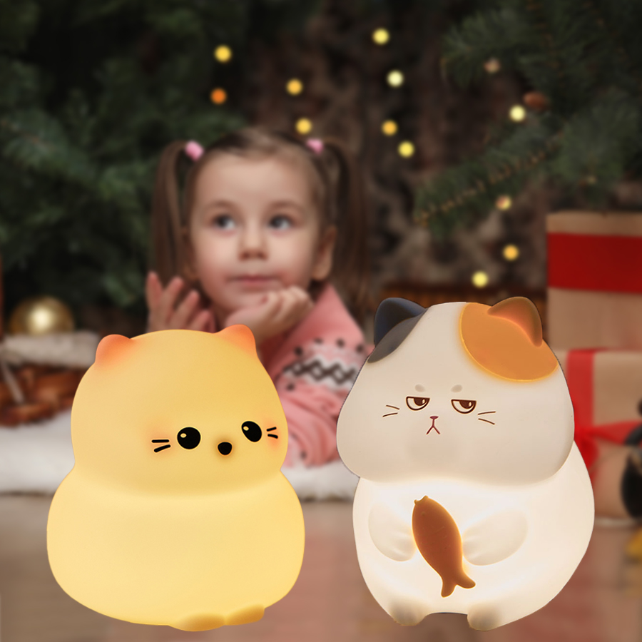 Cute Kitty Led Night Light Rec - Baby Nursery Table Lamp 评论和价格