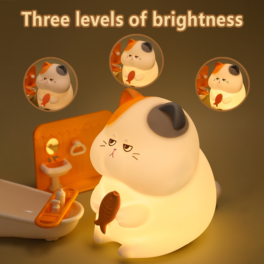 Cute Kitty Led Night Light Rec - Baby Nursery Table Lamp 评论和价格