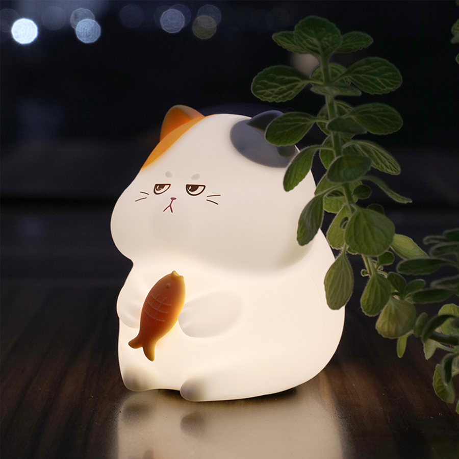 Cute Kitty Led Night Light Rec - Baby Nursery Table Lamp 评论和价格
