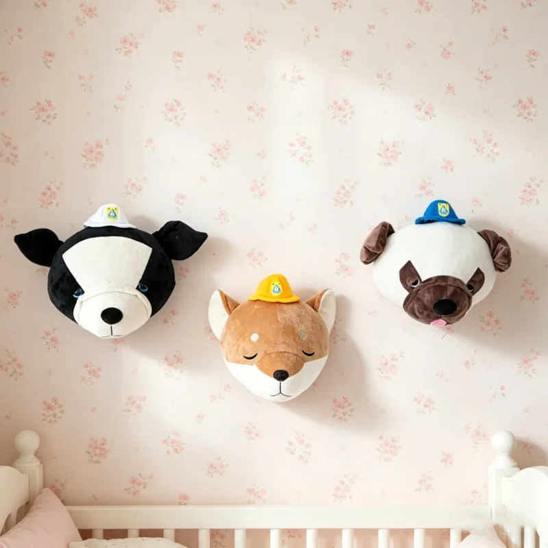 Stuffed 3D Akita Dog Head Wall - Baby Nursery Hanging Decor 评论和价格