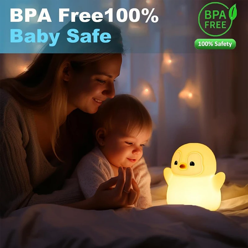 NEW Penguin Night Light Silico - Baby Nursery Table Lamp 评论和价格