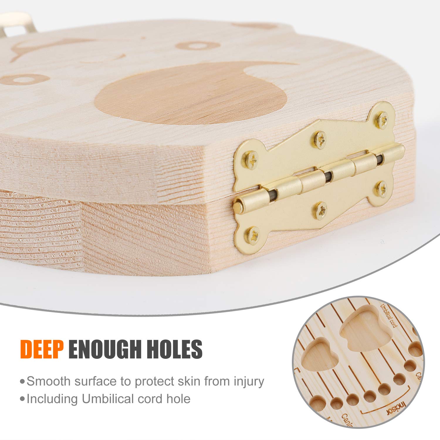 1PCS New Design Pine Wooden Ba - Baby Keepsake Box 评论和价格