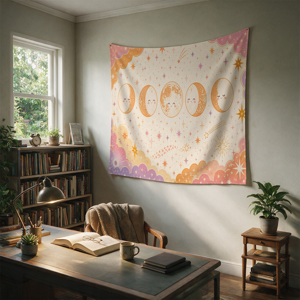 Cute Moon Stars Galaxy Nursery - Baby Nursery Hanging Decor 评论和价格