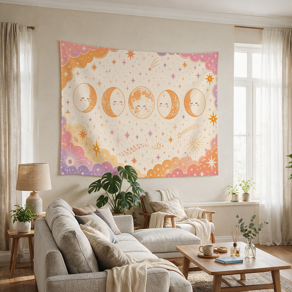 Cute Moon Stars Galaxy Nursery - Baby Nursery Hanging Decor 评论和价格