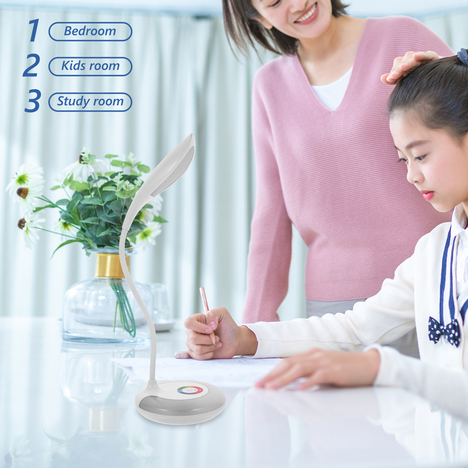 Touch Control Dimmable Desk La - Baby Nursery Office 评论和价格