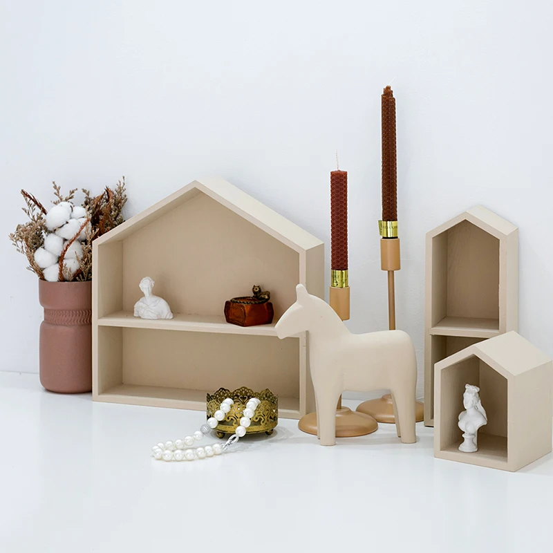 Nordic Wooden Horse Ornaments  - Baby Nursery Office 评论和价格