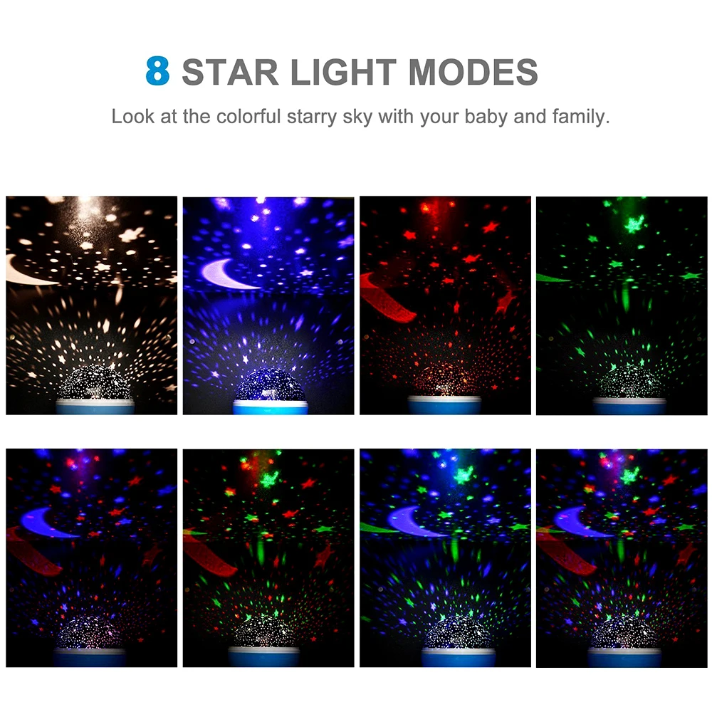 Night Lamp Projector Starry Sk - Baby Nursery Table Lamp 评论和价格
