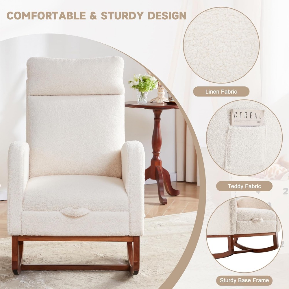 Rocking Chair Nursery Chair wi - Baby Nursery Nurse 评论和价格