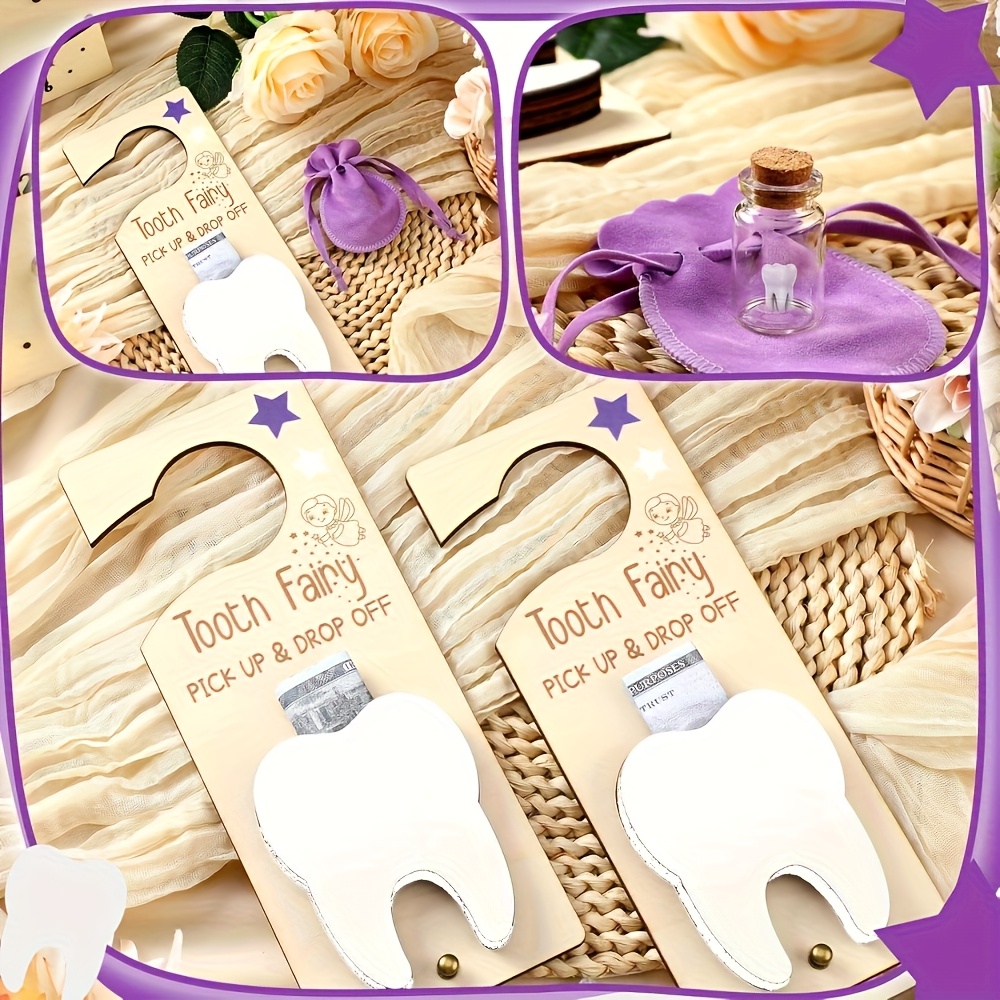 Tooth Fairy Door Sign Decorati - Baby Keepsake Box 评论和价格