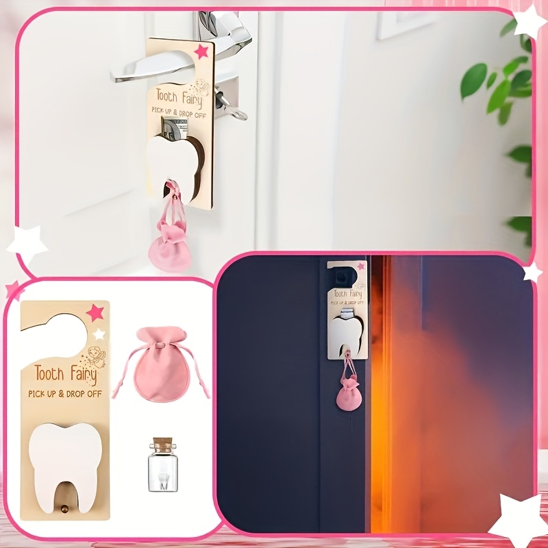 Tooth Fairy Door Sign Decorati - Baby Keepsake Box 评论和价格