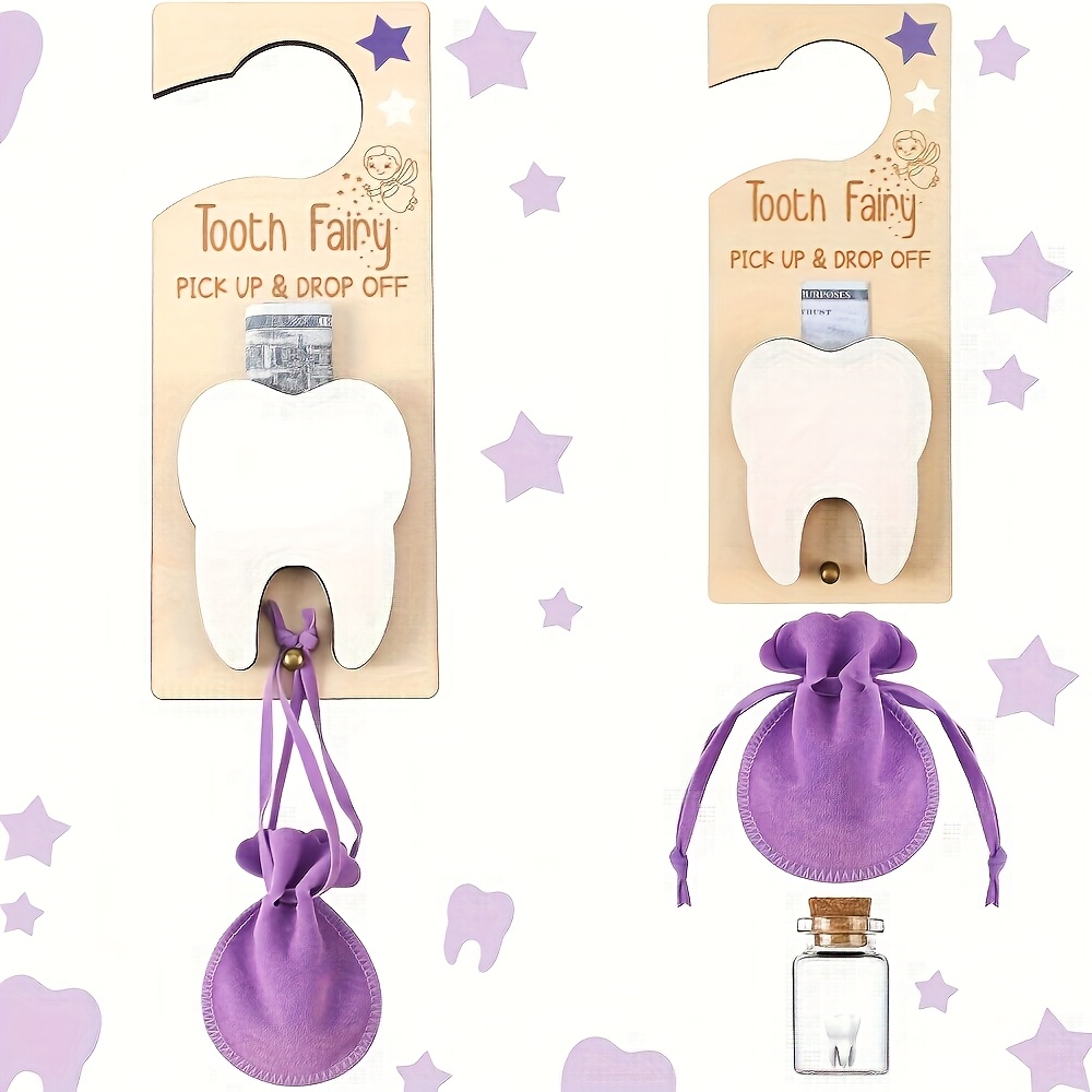 Tooth Fairy Door Sign Decorati - Baby Keepsake Box 评论和价格