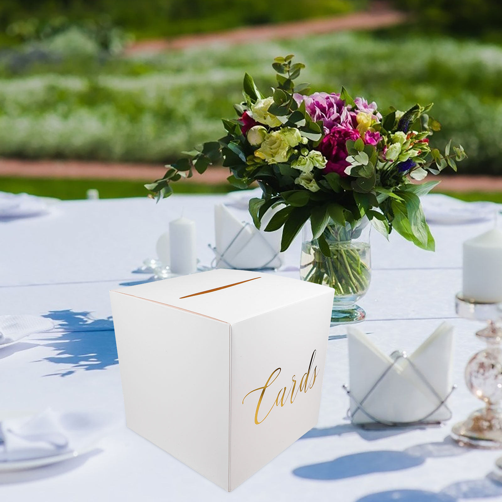 1Set Wedding Card Box Sturdy P - Baby Keepsake Box 评论和价格