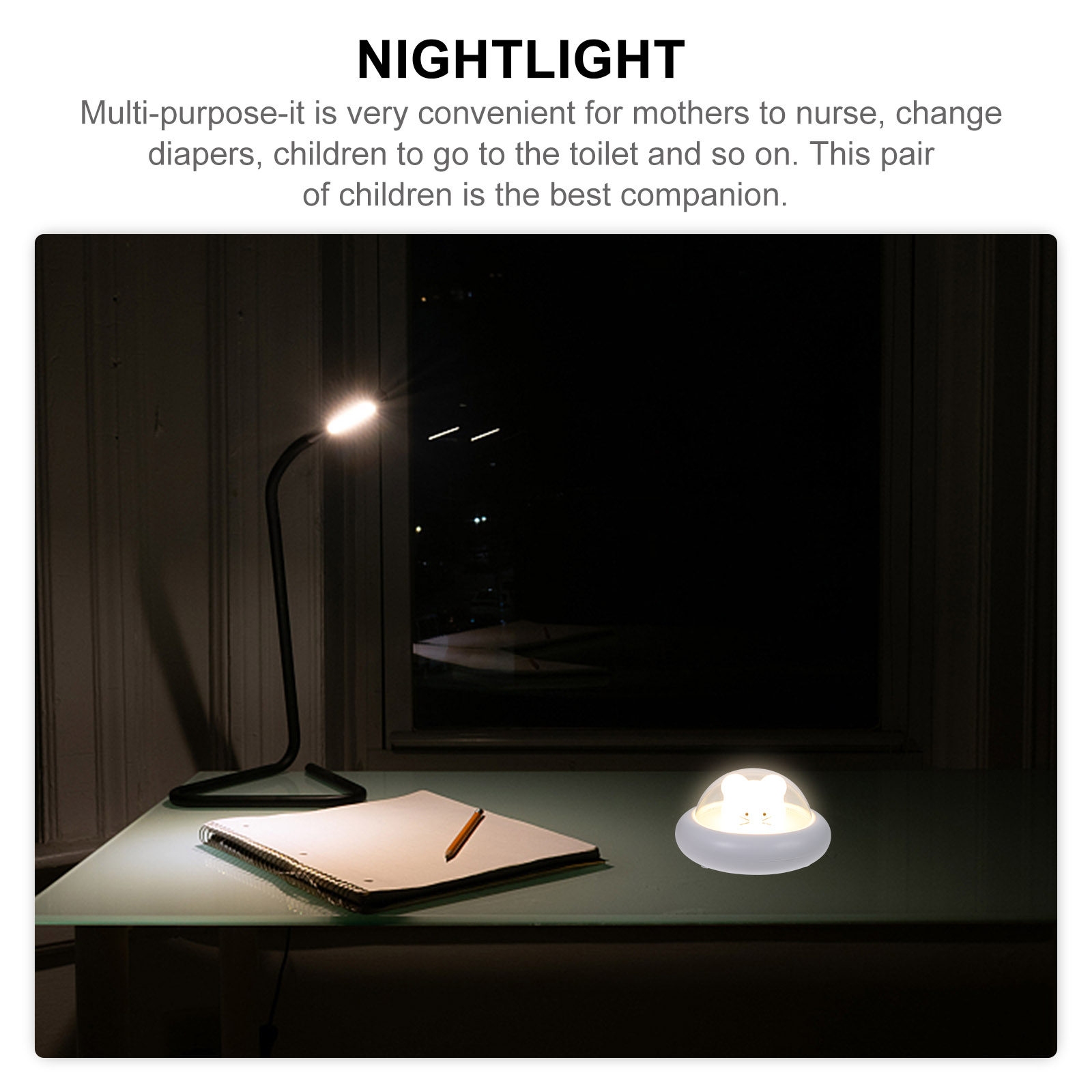 Cartoon USB Kids Night Light S - Baby Nursery Nurse 评论和价格