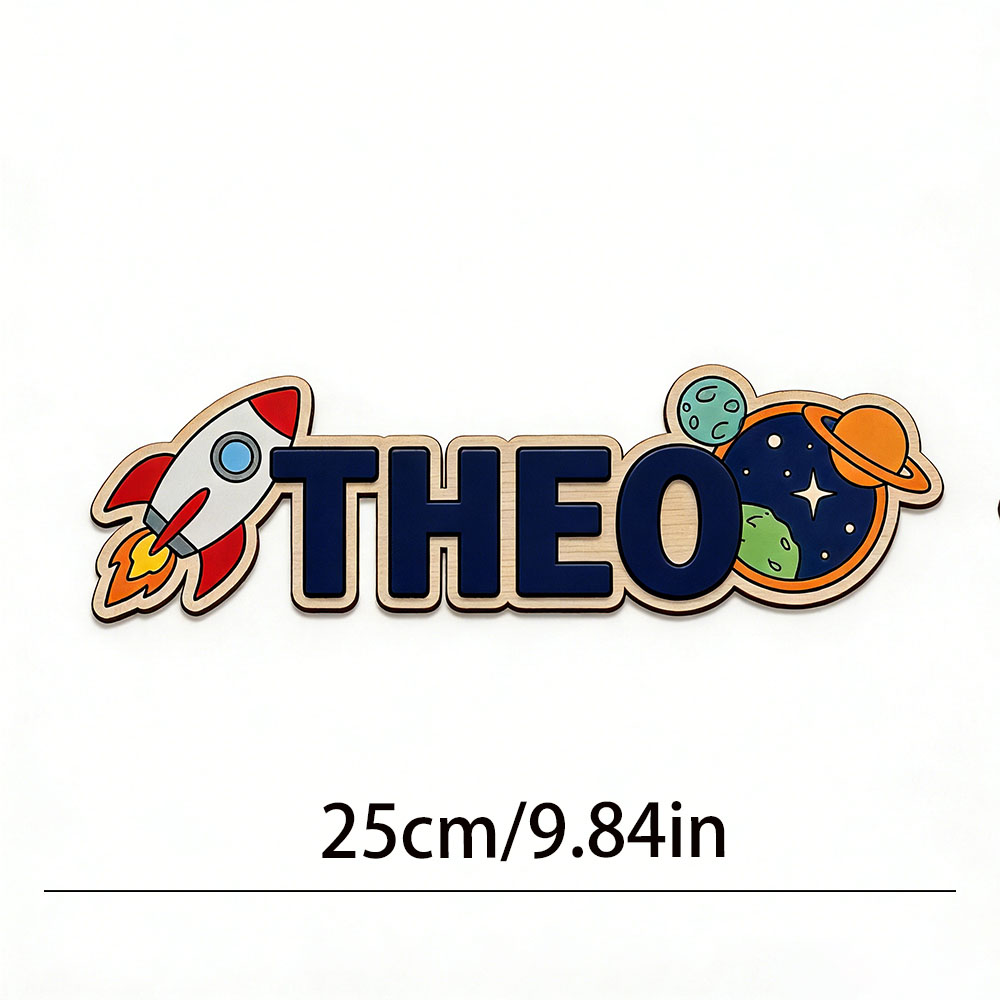 Personalized Space Rocket Name - Baby Nursery In 评论和价格