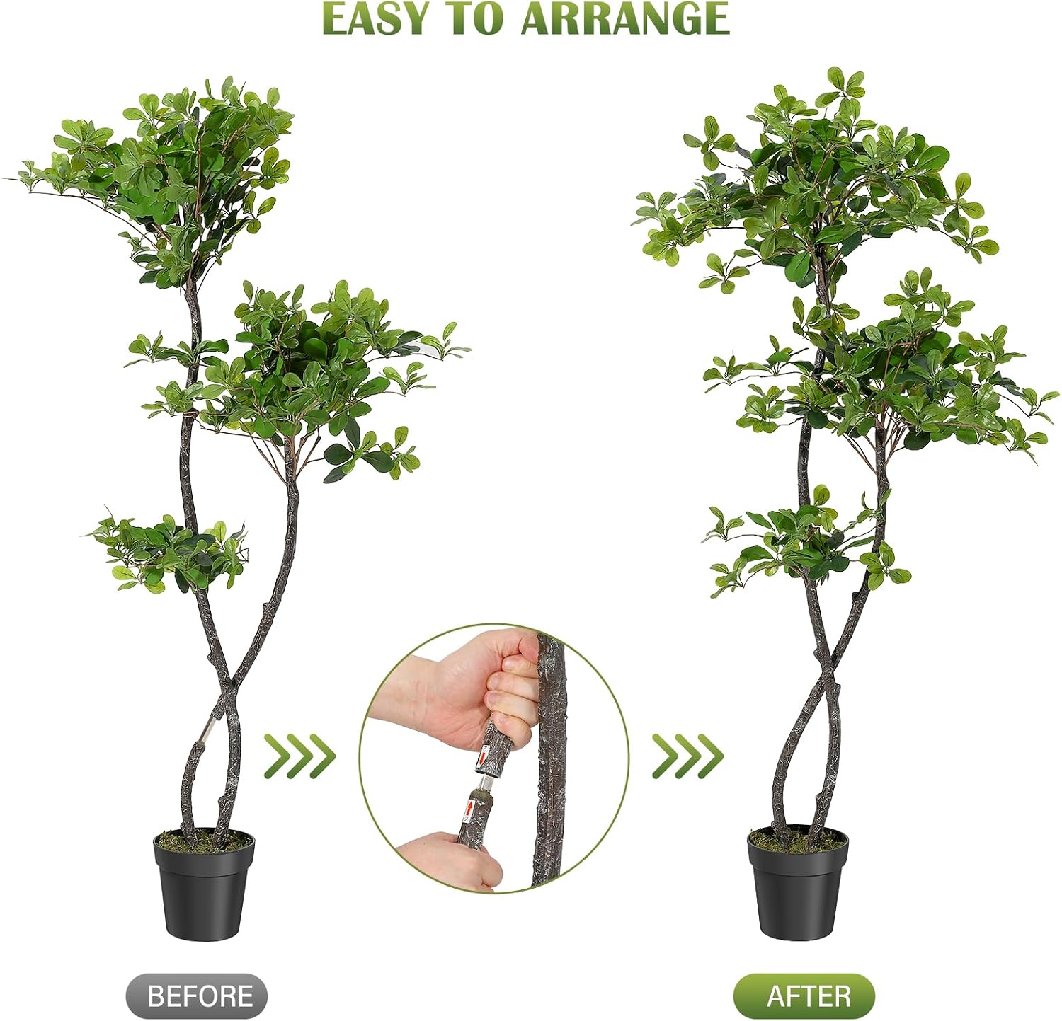 Artificial Plants Indoor, 5/6  - Baby Nursery Office 评论和价格