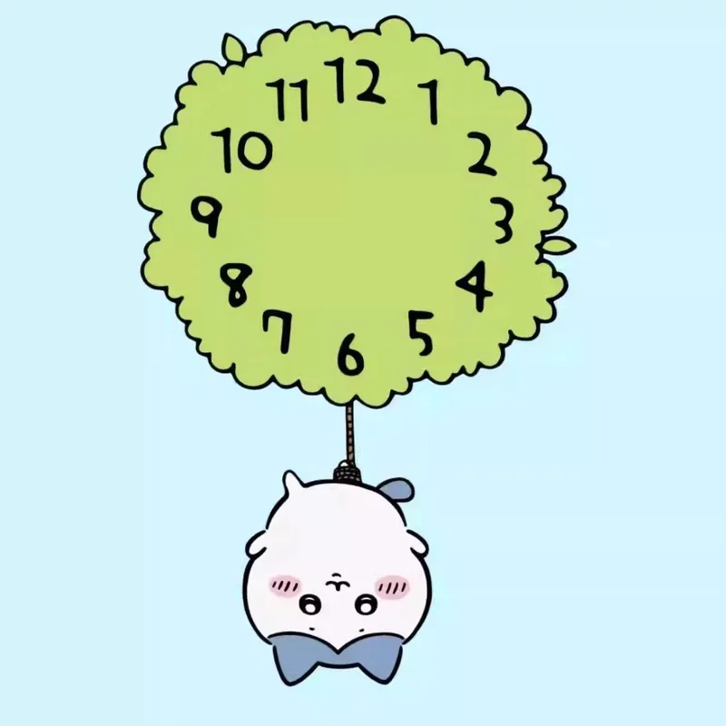 Cute Chiikawa Pendulum Wall Cl - Baby Nursery Hanging Decor 评论和价格