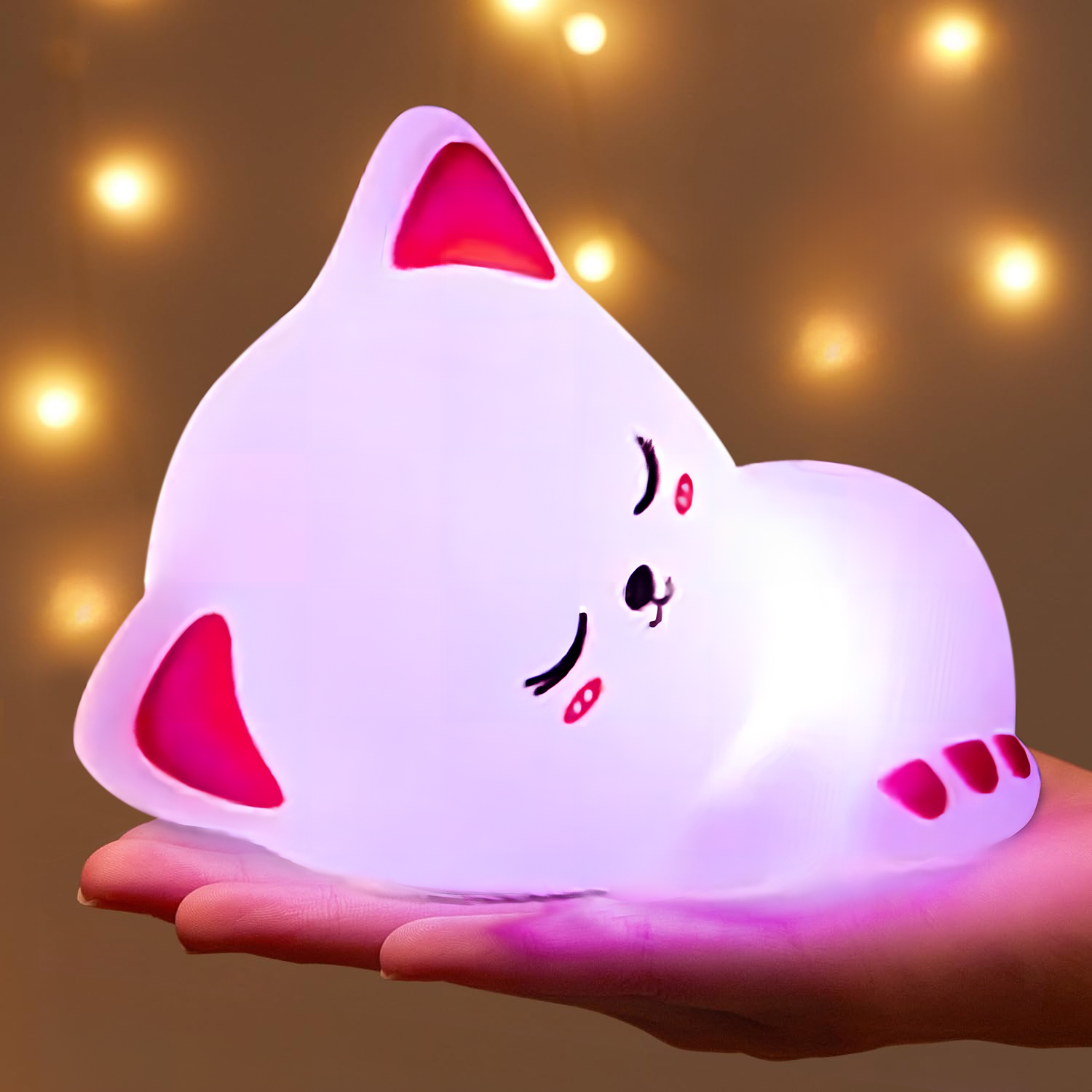 Cute Rechargeable Silicone LED - Baby Nursery Table Lamp 评论和价格