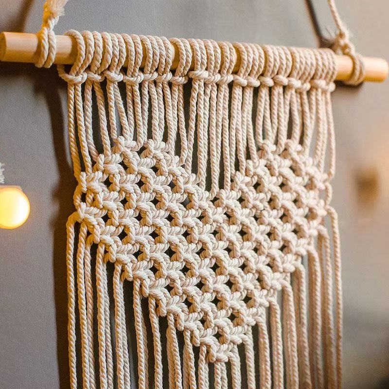 Heart Wooden Stick Bohemian Ch - Baby Nursery Hanging Decor 评论和价格