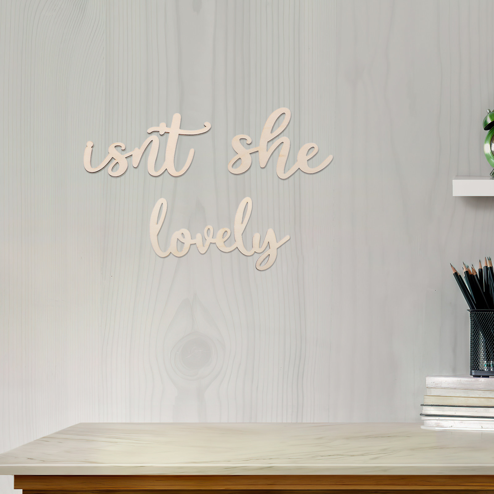 Wood Sign Wooden Wall Sticker  - Baby Nursery Decor Girl 评论和价格