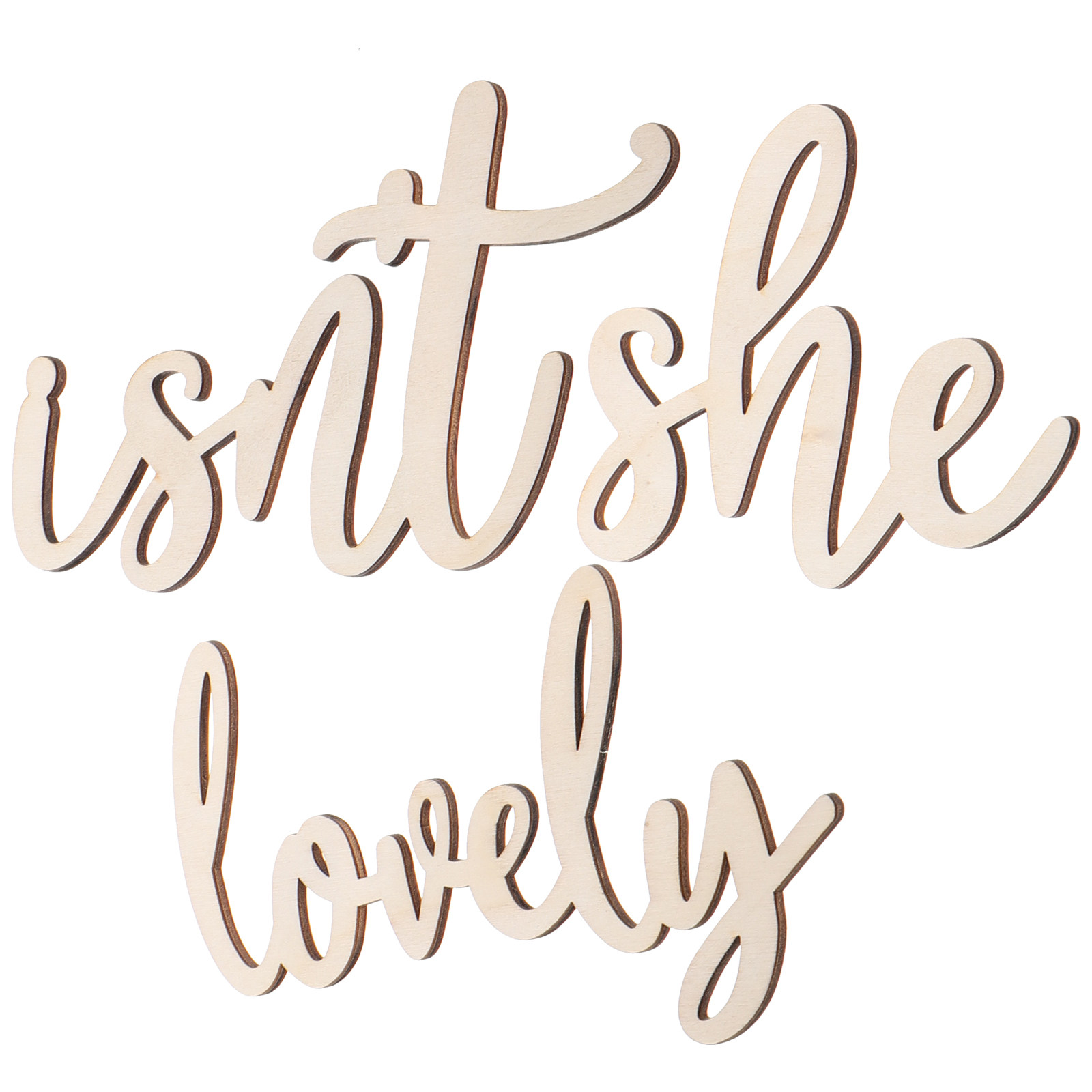 Wood Sign Wooden Wall Sticker  - Baby Nursery Decor Girl 评论和价格