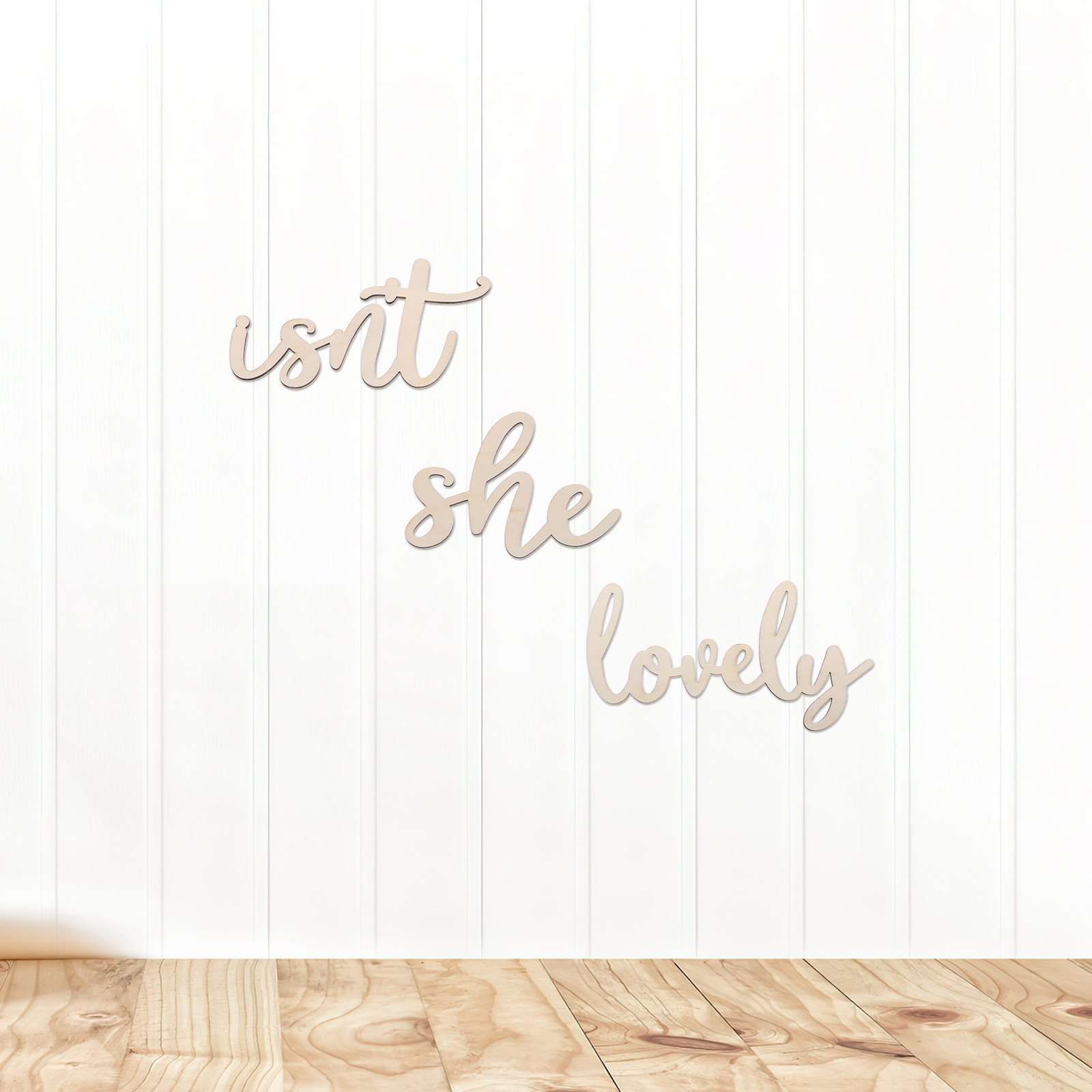 Wood Sign Wooden Wall Sticker  - Baby Nursery Decor Girl 评论和价格