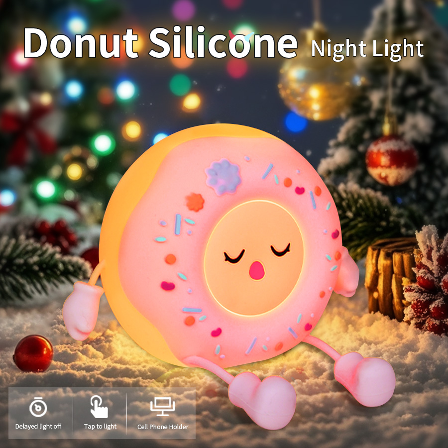 Donut Led Night Light Cartoon  - Baby Nursery Table Lamp 评论和价格