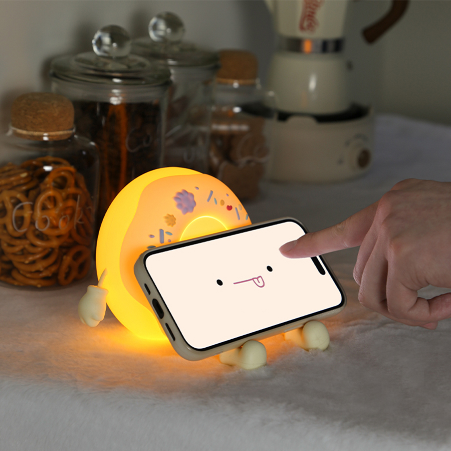 Donut Led Night Light Cartoon  - Baby Nursery Table Lamp 评论和价格