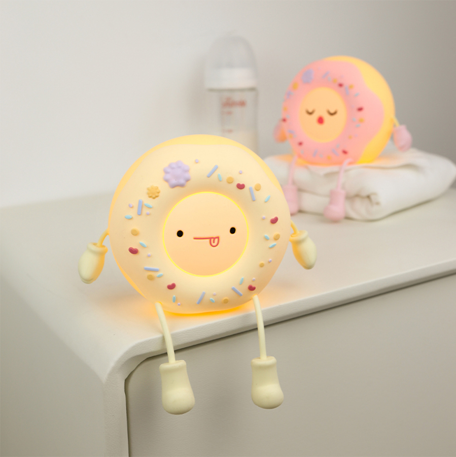 Donut Led Night Light Cartoon  - Baby Nursery Table Lamp 评论和价格