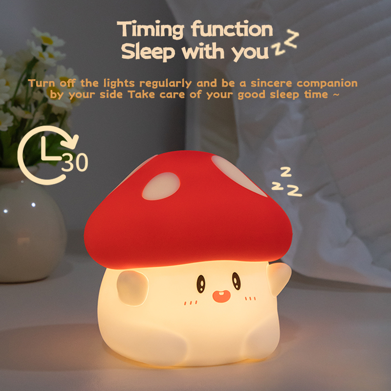 Mushroom Night Light LED Recha - Baby Nursery Table Lamp 评论和价格