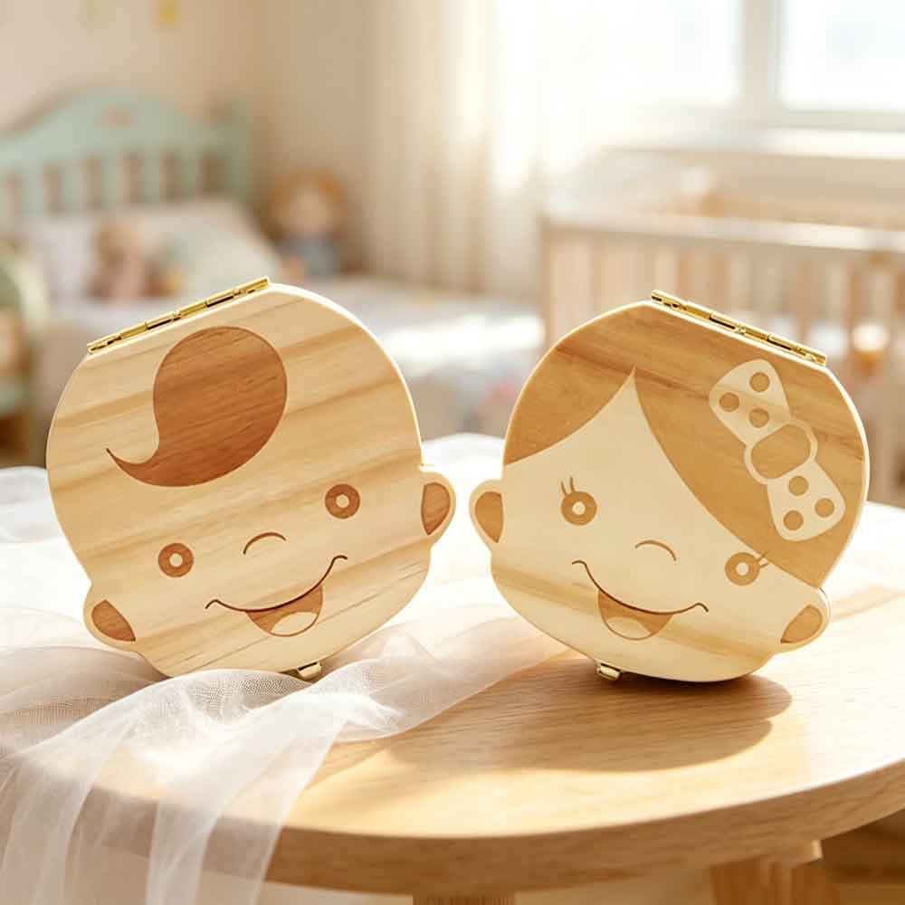 vvocci Storage Baby Tooth Box  - Baby Keepsake Box 评论和价格