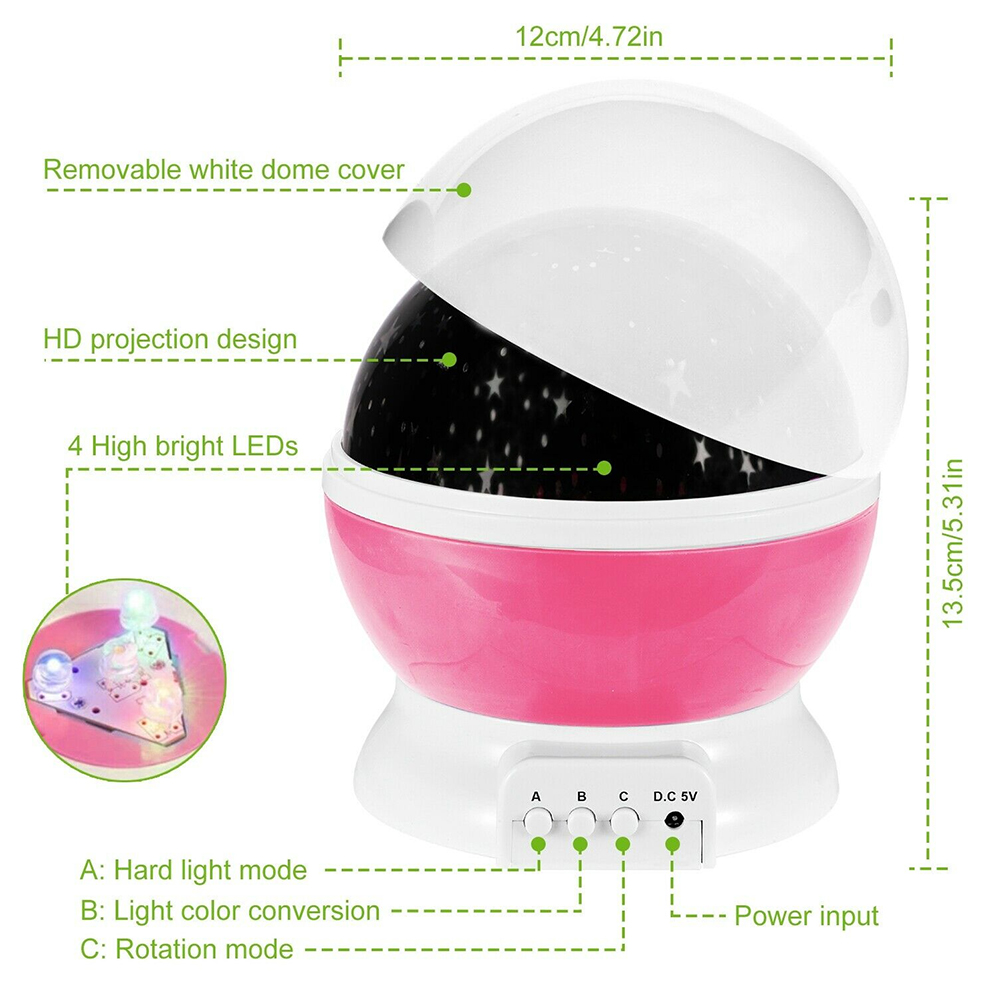 Night Lamp Projector Starry Sk - Baby Nursery Table Lamp 评论和价格