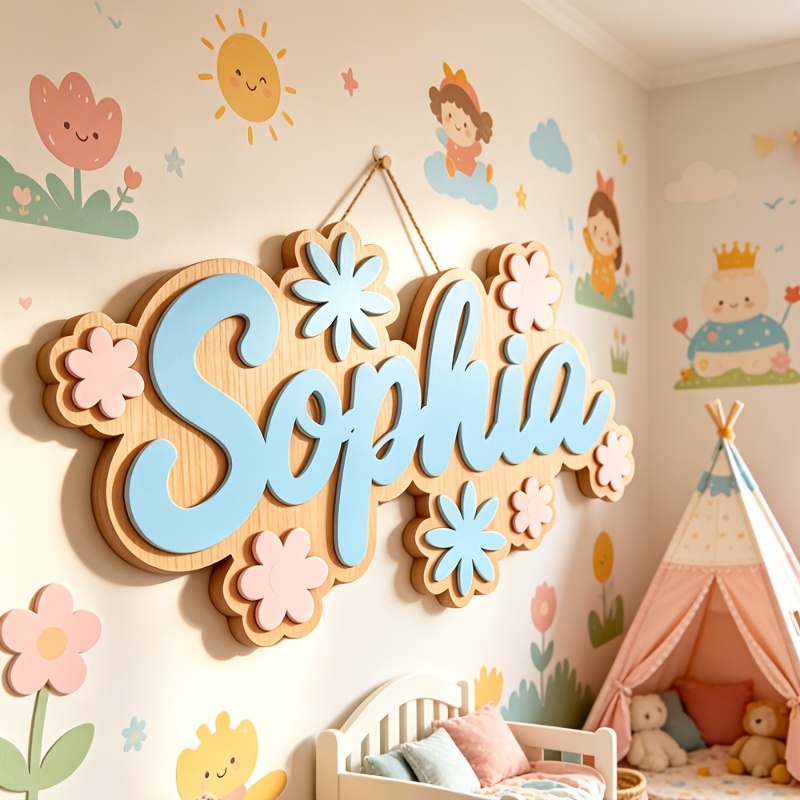Personalized Floral Themed Nam - Baby Nursery In 评论和价格