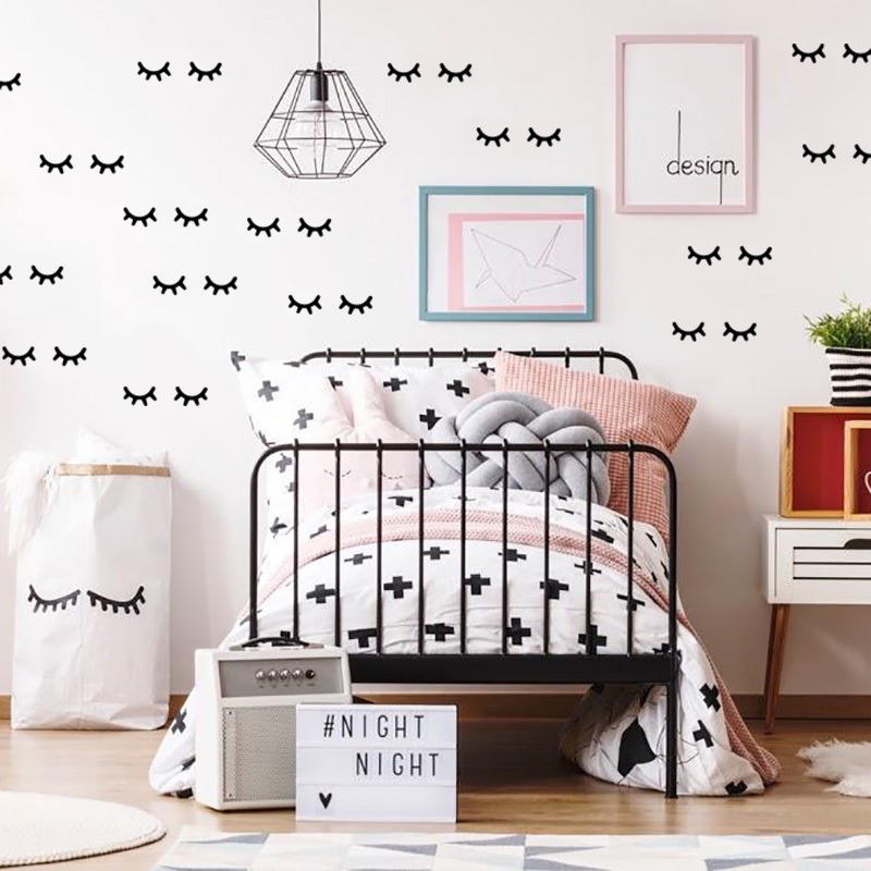 Kids Room Decoration  Eyelash  - Baby Nursery Girl Room 评论和价格