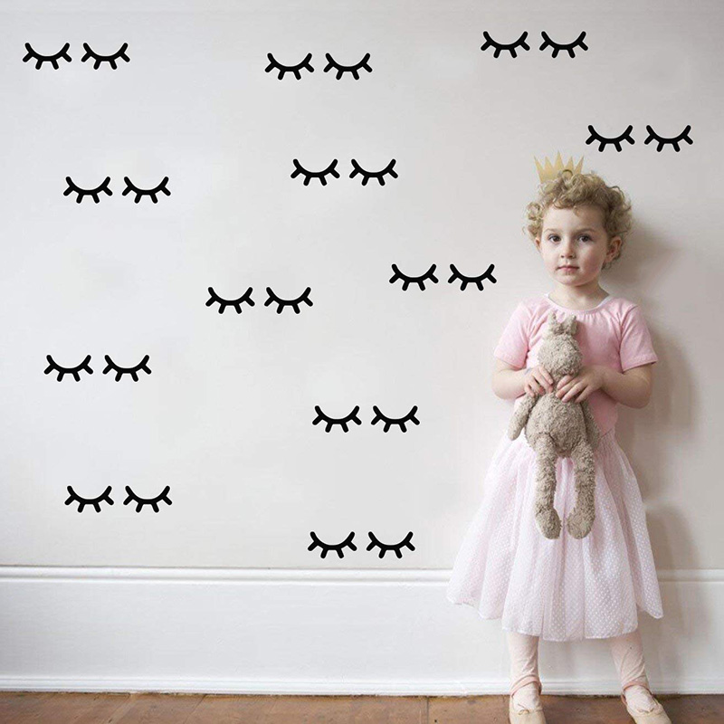 Kids Room Decoration  Eyelash  - Baby Nursery Girl Room 评论和价格