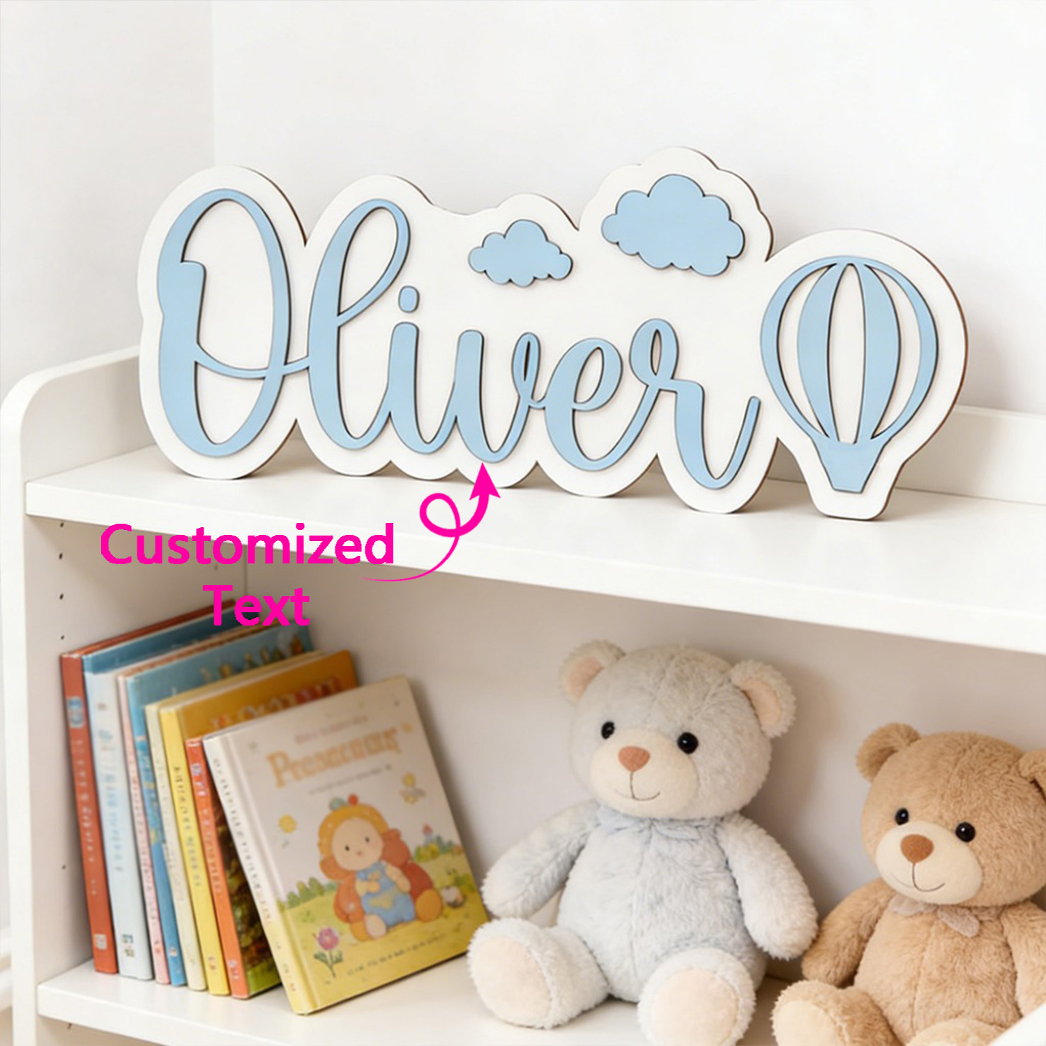 Personalized Hot Air Balloon & - Baby Nursery In 评论和价格