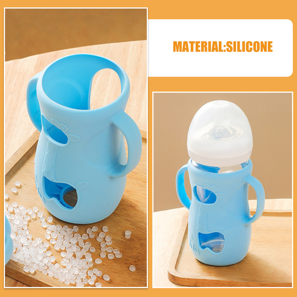 3Pcs Silicone Baby Bottle Slee - Baby Nursery Nurse 评论和价格