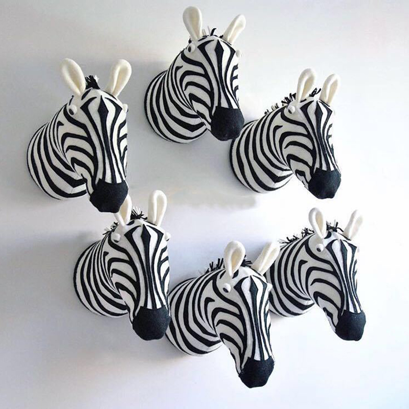 New Animal Head Giraffe Elepha - Baby Nursery Hanging Decor 评论和价格