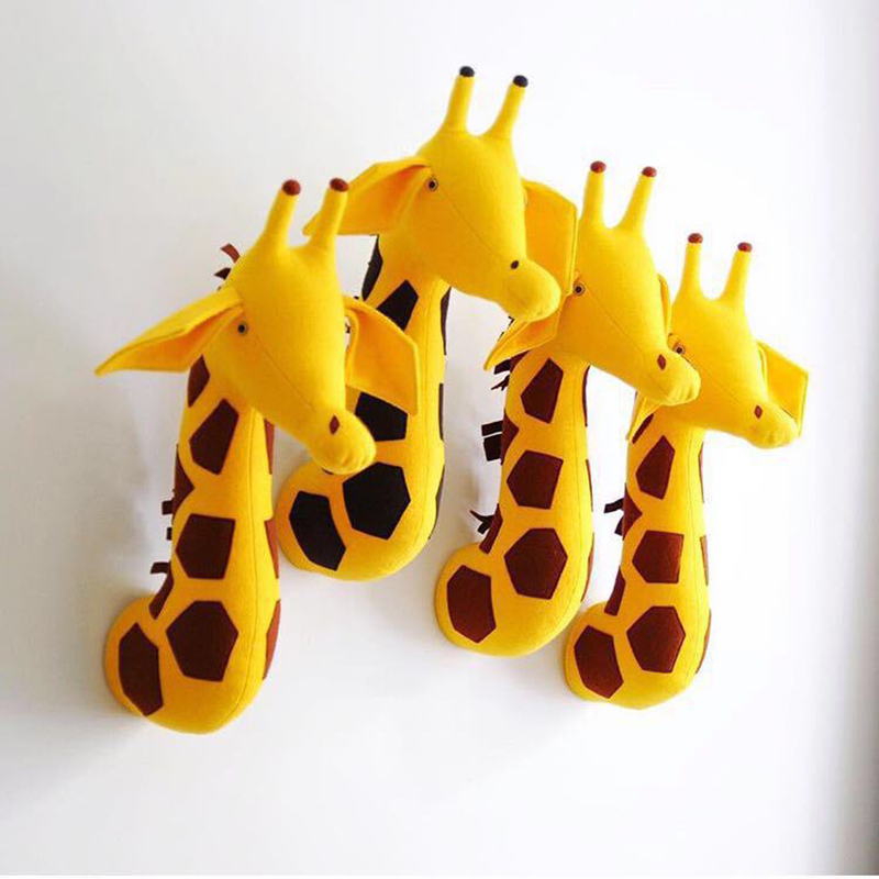 New Animal Head Giraffe Elepha - Baby Nursery Hanging Decor 评论和价格