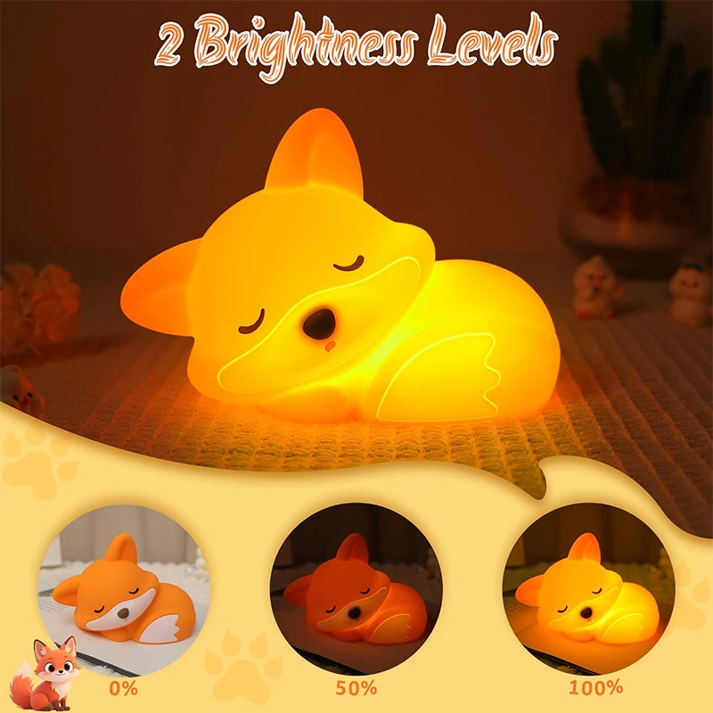 1Pack Fox Animal Night Light S - Baby Nursery Table Lamp 评论和价格